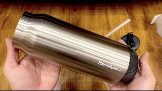 Unboxing Hidrate Spark Pro Steel  Smart Water Bottle SilentASMR [upl. by Eellehs]