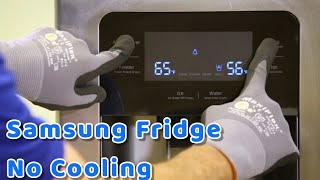 Samsung Refrigerator Isn’t Cooling Test Mode  forced defrosting  Troubleshooting [upl. by Aspa453]