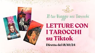 VIAGGIO NEI TAROCCHI  Diretta Tiktok del 1810 [upl. by Zelig190]