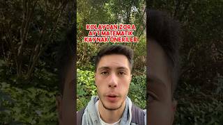 AYT MATEMATİK KOLAYDAN ZORA KAYNAK ÖNERİLERİ yks yks2024 ayt matematik [upl. by Ardnuek]