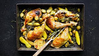 Recette Cuisses de poulet aux choux de Bruxelles  FOOBY [upl. by Ern]