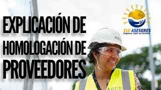 Asesoría y Consultoría en Homologación de Proveedores para SGS o Buro Veritas por ELG ASESORES PERÚ [upl. by Buderus474]