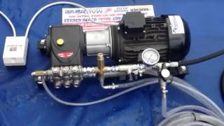 HIGH PRESSURE VESSEL TESTING PUMP PRESSURIZED EQUIPMENT 250 BAR  11LTRS MIN QWASHERS YOUTUBE [upl. by Airekahs402]