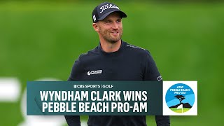 Wyndham Clark Wins Pebble Beach ProAM Following Final Round Cancellation I FINAL RECAP I CBS Sports [upl. by Ceil]