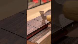 Replacing wornout frets guitar luthier [upl. by Tellford438]