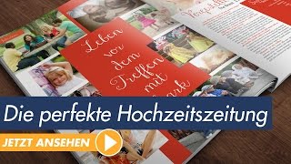 InDesign Vorlage  Die perfekte Hochzeitszeitung [upl. by Eizeerb]