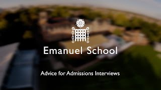 Advice for Admissions Interviews at Emanuel [upl. by Ebsen]