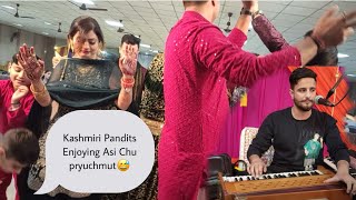 Asi Chu Pryuchmut Kashmiri Pandit Wedding at Jammu Singer Moin Khan 8493901301 trending [upl. by Adyahs]