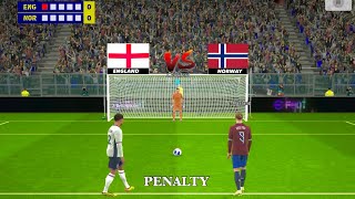 Norway vs England Penalty Shootout 🥰 Erling Haaland vs Jude Bellingham 🔥 eFootball Gameplay [upl. by Calypso840]