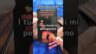 💖CANALIZZAZIONE DEL SUO PENSIERO💖 Lettura carte tarocchi amore interattivi online oggi rituali [upl. by Peadar]