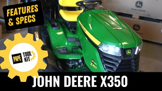 John Deere X350 Riding Lawn Mower Overview [upl. by Pena592]