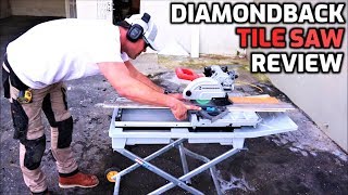 Diamondback Tile Saw Review by Harbor Freight Part 2 [upl. by Reham]