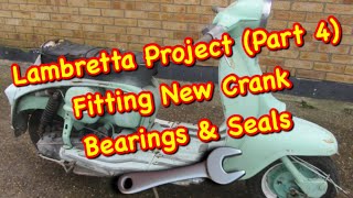 Lambretta LI125  S3 1963 Project Part 4 Engine Rebuild Fitting New Crank Bearings 🛵🔧 [upl. by Tremaine]