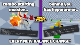 ABA EVERY BALANCE PATCH IN THE NEW ABA UPDATE 124 CHARACTERS CHANGED [upl. by Aznola]