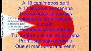 A Diez Centimetros De TiLa Oreja De Van Gogh Con Letra [upl. by Coralie124]