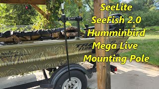 Seelite SeeFish 20 Transducer Mount for Humminbird Mega Live on Tracker Grizzly [upl. by Otreblada]