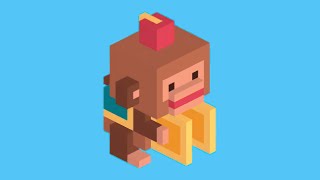 Unlocking The “Cymbal Monkey” Character In The “CROSSY ROAD CASTLE” Area In CROSSY ROAD 🐵 [upl. by Karilynn]