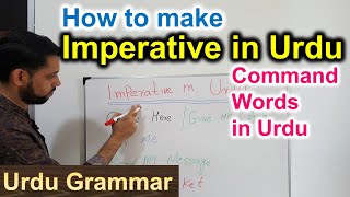 How to Form Imperative in Urdu  Urdu Grammar Lesson [upl. by Adnert]