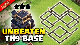 New th9 base with copy linkUnbeaten base Clash of Clans [upl. by Annah955]