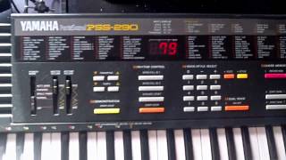 Keyboard Yamaha PSS290 i Kenwood KR3400 cam Philips esee [upl. by Cochran]