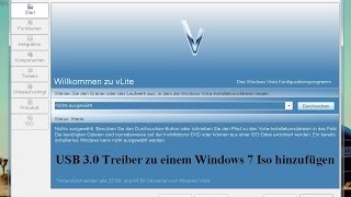 VLite USB 30 Treiber zu einem Windows 7 Iso hinzufügen [upl. by Ajat]