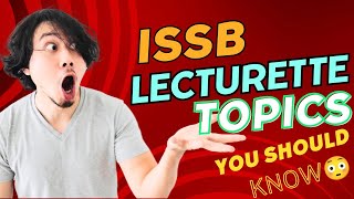 Lecturette Topics For ISSB  Lecturette Important Topics  ISSB Preparation  ISSB [upl. by Licht]