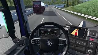 ETS 2  Early Morning and a Lightning Delivery  Taking the Renault ETech T from Wien to Graz [upl. by Tigram]