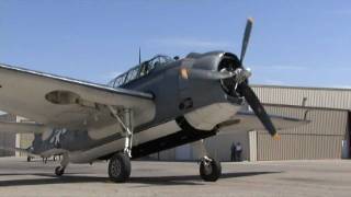 Restored WWII Navy TBM Avenger Torpedo Bomber FLIGHT DEMO [upl. by Lois]