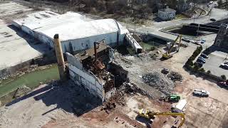 Drone flying Construction Site Canajoharie NY [upl. by Ardni532]