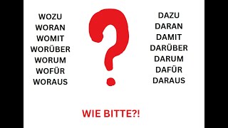 Эпизоды тренинга по теме quotглаголы с предлогамиquot и слова wofür dafür worauf darauf и так далее [upl. by Denae]