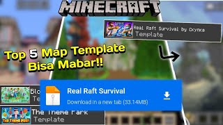 AKU MENEMUKAN TOP 5 MAP TEMPLATE PALING UNIK DAN SERU DI MINECRAFT minecraft mcpe [upl. by Namhar]