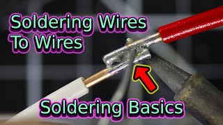 Soldering Wires to Wires  Soldering Basics  Soldering for Beginners [upl. by Esenwahs]