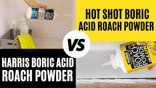 Harris Boric vs Hot Shot Boric Acid Roach Powder  Which Works Fast [upl. by Etneciv]