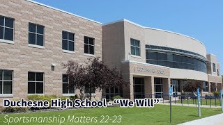 UHSAA Sportsmanship Matters 2022  Duchesne High School [upl. by Barber]