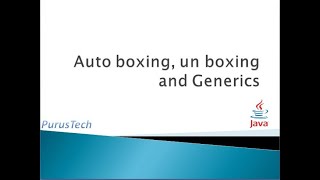 Autoboxing Unboxing and GenericsPart23Java Tutorial for Beginners [upl. by Kcireddor]