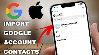 How to Import Google Account Contacts on iPhone iOS 18 [upl. by Wetzel621]