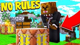 GLITCHED MECHANIZED LUCKY BLOCK SKY WARS NO RULES  Modded MiniGame  JeromeASF [upl. by Lleneg]