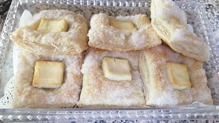 SIMPLE AT EASY NA LUTO PARA PANG BREAKFAST OR MIRYENDA PUFF PASTRY WITH KIRI PUFFPASTRY [upl. by Drarreg192]