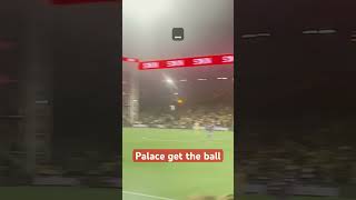 Crystal Palace vs Norwich we’ve got the ball chants shorts football [upl. by Lebasi]