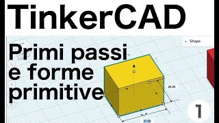 Cosè TinkerCAD Come si usa  TinkerCAD tutorial italiano  lezione 1 [upl. by Anaimad]