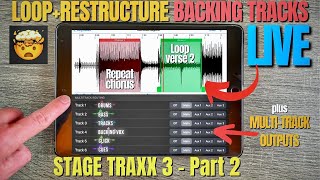 LOOPRESTRUCTURE MultiTrack BACKING TRACKS LIVE wStage Traxx 3Part 2 [upl. by Airdnazxela841]