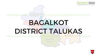 taluks in Bagalkot District of Karnataka State [upl. by Atiuqrahs]