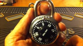 20 Decoding a Dial Combination Master Pad Lock The fast and easy way [upl. by Leacim]