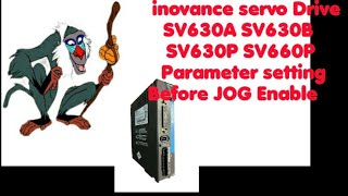 Inovance servo drive Parameter setting Before JOG Mode Testing Solve JOG Mode Not Working [upl. by Tonya]