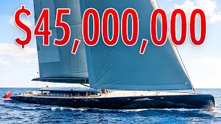 Inside a 45000000 Luxury Sailing Yacht [upl. by Elmajian]