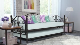 DHP Bombay Metal Twin Size Daybed amp Twin Size Trundle [upl. by Renrag]