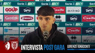 INTERVISTA  Lorenzo Ignacchiti post BariReggiana [upl. by Maddalena]