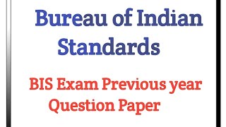 BIS Exam 2024  Previous Year Questions  BIS GK GS Questions  PSB Classes [upl. by Laverne]