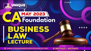 CA Foundation  Contract Act Lecture 9  May 2023 Exams [upl. by Sibell423]