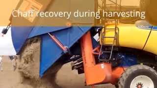 Chaff recovery for biogas production weeds control top bedding quality [upl. by Arhna200]